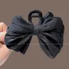Pinzas para el pelo de lazo estilo coreano, accesorios para el pelo de alta gama, pinzas de tiburón, horquillas exquisitas para mujeres jóvenes, pinzas para el pelo de otoño e invierno para la parte trasera de la cabeza