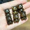 Urso Rosto de Diamante Madeira Escura DIY Wen Play Contas de Buda Acessórios de Joia Corrente de Celular Pulseira Pingente Colar para Pendurar na Bolsa Original