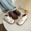 Botas para niña con forro de felpa, nuevo modelo otoño 2026, botines cortos engrosados de suela suave para niñas pequeñas, elegantes botas de princesa para niños