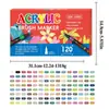 Set de Marcadores Acrílicos de Punta Suave 168 Colores Plumas de Dibujo Líquido Directo para Carteles Dibujados a Mano, Colorear y Graffiti para Estudiantes