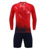 Traje de entrenamiento de competición de manga larga al por mayor, uniforme deportivo de fútbol para adultos, jersey estampado para hombre y mujer, uniforme de equipo estampado.