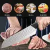 Cuchillo para Cortar Carne Forjado de Fábrica, Cuchillo de Acero Inoxidable Ultrarrápido para Carne Congelada, Cuchillo de Cocina, Cuchillo Especial para Carne Congelada, Cuchillo para Carne Congelada