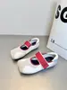 Sapatos Mary Jane de Velcro Fofos e Divertidos para Mulheres, Novo Modelo 2026, Planos, Leves, Versáteis, Bico Quadrado, Sapatos Casuais de Ballet