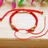 Pulsera de cuerda roja tejida a mano para hombres y mujeres, semiacabada, accesorios de pulsera de cuerda colorida para el Festival del Bote del Dragón al por mayor, cuerda de mano dos en uno