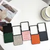 Lujo Ligero Anti-Caída Adecuado para Funda de Teléfono Móvil Samsung Zflip5 para Proteger Moda Europea y Americana Antideslizante Flip6 Modelo Popular para Parejas
