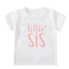 Irmãs Camiseta Infantil de Manga Curta Combinando Meninos e Meninas Verão Manga Curta Casual Infantil Família