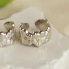 Venta Caliente Transfronteriza Anillo de Plata de Ley Jardín de Margaritas Gardenias Nuevo Diseño de Apertura para Mujer Tela Italiana Hogar Libro Rojo Pequeño Explosiones