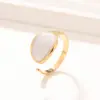 Anillo Abierto de Acero Inoxidable para Mujer, Estilo Minimalista de Nicho con un Toque de Alta Gama, Anillo de Acero de Titanio Dorado Electroplateado Estilo Ins Joyería