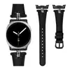Aplicável para Samsung Watch 8 Novo Pulseira de Couro com Strass em Formato de T Watch 8 Clássico Emagrecimento Pulseira de Smartwatch de Couro