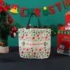 Bolsas de regalo de Navidad en stock transfronterizas, bolsas de manzana para Nochebuena, bolsas de caramelo con cordón, bolsas de embalaje de Papá Noel
