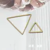 Accesorios de Materiales para Joyería DIY Hechos a Mano Emblema de Cobre Alambre Plano Marco Triangular Corte sin Costuras Gráficos en Stock
