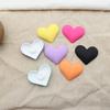 Protección ambiental acrílico color Macaron gran corazón de amor diy accesorios de resina cuerda para el cabello pegamento lote de material para funda de teléfono móvil