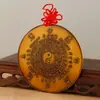 Decorações para Pendurar na Porta, Decorações para Janela, Decoração de Casa, Enfeites para Casa Nova, Pingente Redondo de Argila Vermelha, Bênção do Oficial Celestial