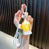 Llavero de Lámpara de Viento Mini Retro Llavero de Luz de Vela Electrónica Luz Ambiental Decorativa Colgante Pequeño para Bolsa de Regalo