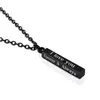 Collar Colgante Pilar de los Deseos de Acero Inoxidable Collar de Pilar Negro Plata Oro Joyería para Parejas Nuevos Accesorios