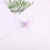 Accesorios de mariposa bordada de gran venta asignación para reparación de ropa color poliéster + seda dorada una sola capa malla transparente pegatinas de tela de mariposa