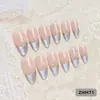 24 PIEZAS Colección de Arte para Uñas Bestseller Transfronterizo Navidad Halloween Flor Uñas Portátiles Ojo de Gato Halloween Piezas de Uñas Portátiles