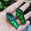 Aretes de Acrílico de Ataúd de Halloween, Murciélago, Telaraña, Dibujos Animados, Niños, Mujeres, Aretes de Botón