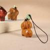 Sándalo Verde y Palosanto Tallados Linda Oveja Pequeña Colgante para Teléfono Móvil Caricatura Cabra Pequeña Colgante para Bolso Regalo Creativo
