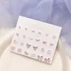 2025 Nuevo Venta Caliente Suministro Pendientes de Aguja de Plata de Ley 925 Pendientes Creativos Estilo Coreano Nicho Pendientes Mini de Corazón para Mujer