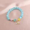Nuevo Pulsera China Pulsera Macaron Ojo de Gato Pulsera de Cristal Dopamina Linda Dulce Moda Pulsera Explosiva