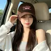 La circunferencia de cabeza grande hace que la cara parezca más pequeña, gorra de béisbol bordada con letras para mujer, estilo chica dulce coreana, gorra de pico para viajes al aire libre, sombrero de protección solar para hombre