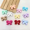 Color Sólido Acrílico Pajarita Qq Pulsera de Verano DIY Cadena para Teléfono Móvil con Cuentas Material para Accesorios para el Cabello Accesorios para Joyería