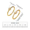 Anillo de Plata con Chapado en Oro de Cobre con Estrella y Luna de Venta Caliente Transfronteriza Nicho Anillo Completo de Circonitas de Gama Alta Anillo Simple para Pareja