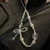 Cadena de Cuentas Transparentes Elegantes Ins Niche Cadena de Arco de Hada Cadena para Colgar en Funda de Teléfono Móvil Adecuada para Teléfono Móvil Apple Huawei