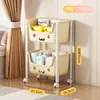 Estante de Armazenamento de Brinquedos para Crianças Carrinho de Lanches Multicamadas Rack de Armazenamento de Bolsas Escolares Estante de Livros Infantis Doméstica Rack Móvel