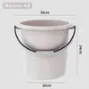 Balde Doméstico para Armazenamento de Água Plástico Espessado Balde Grande Alforje Barril Grande Dormitório Estudantil Resistente Balde para Lavanderia Bacia