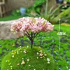 Mini árbol verde, cerezo, modelo, microadornos paisajísticos, rocalla, bonsái, paisajismo, mesa de arena, material de bricolaje