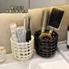 Contenedor de almacenamiento para toallas faciales usadas, caja de almacenamiento de baño para artículos de tocador, cepillo de dientes, pasta de dientes, organizador de brochas de maquillaje