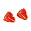 Nuevos Pendientes Triangulares Estilo Francés con Diseño de Goteo de Aceite, Pendientes de Acero Inoxidable Oro 18K, Accesorios de Pendientes Exquisitos de Gama Alta de Nicho