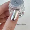 Nuevo arte de uñas polvo de luna rojo popular brillo aurora joyería para uñas plata súper brillante polvo de espejo mágico venta al por mayor transfronteriza
