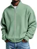Sudadera con cremallera para hombre, estilo waffle, europea y americana, de nueva temporada, para primavera y otoño, casual, holgada, de manga larga, estilo americano, modelo nuevo