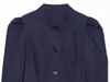Atacado Outono 2026 Novo Blazer Feminino Curto Estilo Europeu e Americano com Ombros Plissados 1564
