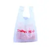 Bolsa Sorriso Ponto Plástico Transparente Bolsa Carteiro Bolsa Colete Espessada Embalagem de Alimentos Bolsa de Conveniência Descartável Atacado
