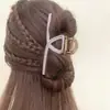 Coreia do Sul clipe de metal oco de urso feminino irregular simples para parte de trás da cabeça clipe de tubarão online clipe de cabelo grande de verão