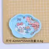 Plato Lindo de Nube Maullido Juguete de Comida Dibujos Animados Hecho a Mano Accesorios de Joyería DIY Pegamento de Crema Resina Pequeños Accesorios Material