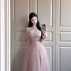 [Falda de Ballet Romántica de Arena Movediza de Princesa Dulce] Vestido de Malla Princesa en Fuga Vestido de Cumpleaños Estilo Dulce
