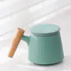 Elegante Taza Juego de Tres Piezas Taza Cerámica con Filtro Drenador de Té con Tapa Bolso Portátil Grabado LOGOTIPO Nombre