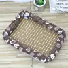 Esterilla Refrigerante de Lino Almohadilla de Hielo para Mascotas Esterilla Refrigerante Cama para Perro Verano Gato Refrigeración Esterilla de Ratán Directamente del Fabricante