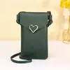 Comercio Electrónico Transfronterizo 2026 Nuevo Bolso para Teléfono con Pantalla Táctil para Mujer Vertical Ligero Transparente Mini Bolso Cruzado para Teléfono para Dama