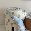 Colcha estilo coreano CELING con un lado de algodón tejido ultrasuave y el otro lado de fibra de frijol calmante, apta para camas individuales o dobles, lavable a máquina, para uso en primavera, otoño e invierno