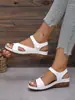 Sandalias de Plataforma Florales Estilo Nuevo 2026, Estilo Independiente de Moda, Zapatos para Mujer Tallas Grandes, Correa Mágica, Zapatos Ligeros para Mujer (desear)