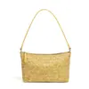 Nova bolsa artesanal de design de nicho original, bolsa quadrada pequena de couro macio tecida em espinha de peixe, bolsa para ombro e sob o braço para mahjong
