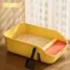 Caixa de Areia para Gatos Totalmente Fechada, Extra Grande, Desodorizante, Anti-respingo, com Bandeja, Suprimentos para Animais de Estimação para Filhotes, Banheiro para Gatos Semi-Fechado