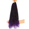 Peluca de trenza de fibra química africana europea y americana trenza sucia de resorte 18 pulgadas Trenza Passion Twist cabello de ganchillo agua