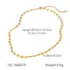 Collar de Acero Inoxidable Chapado en Oro de 18K Estilo Ins Transfronterizo Europeo y Americano con Flor de Esmalte y Diseño Único, Pulsera de Acero de Titanio, Joyería que No Se Desvanece